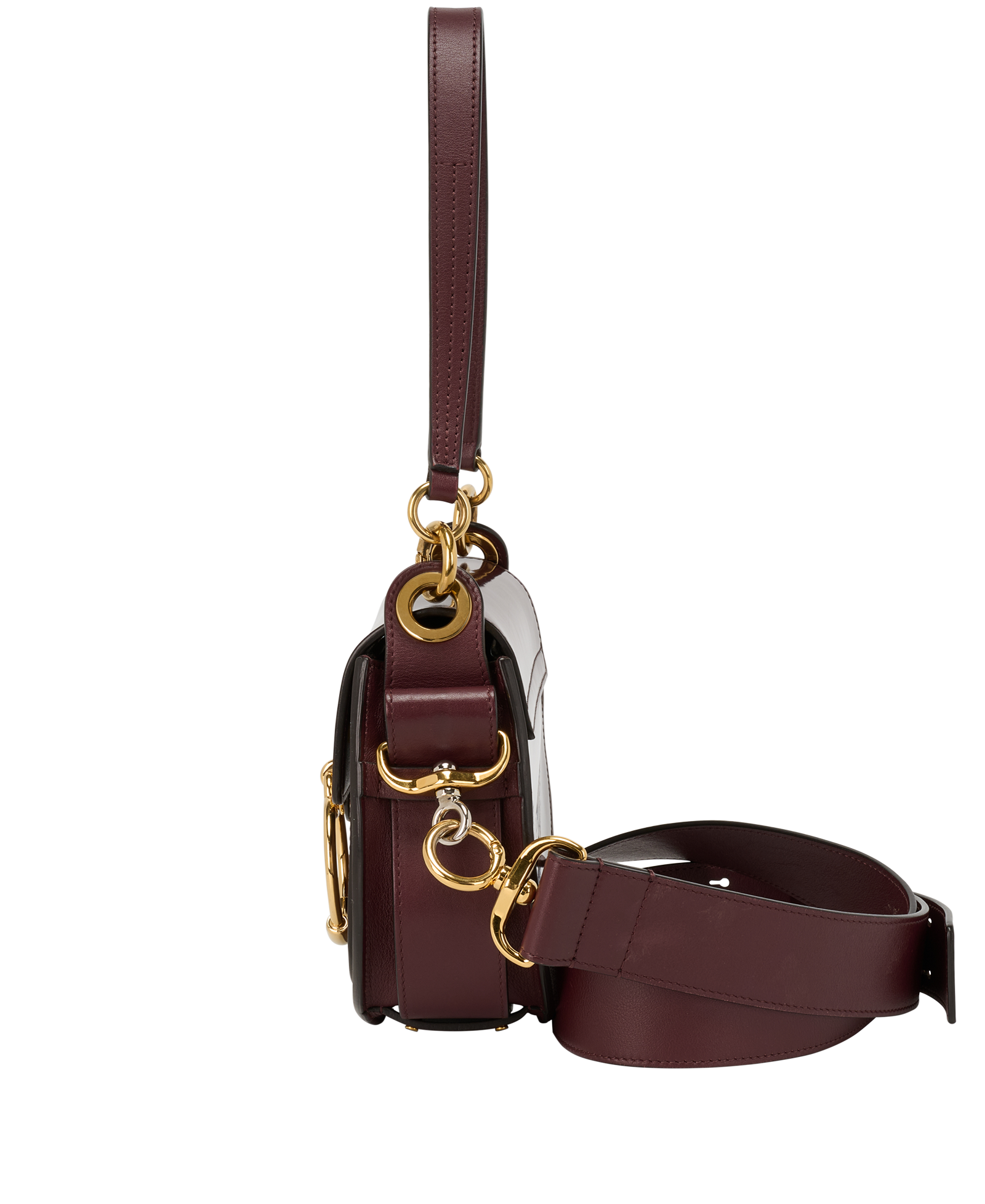 Small Tess, &pound;450, Handbags, Burgundy, Patent Leather, Bottom view